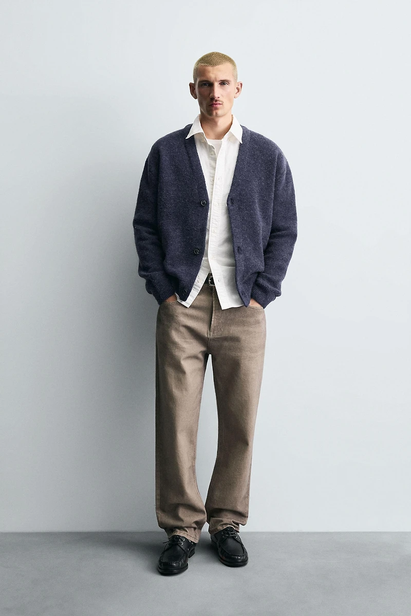 TEXTURED KNIT CARDIGAN