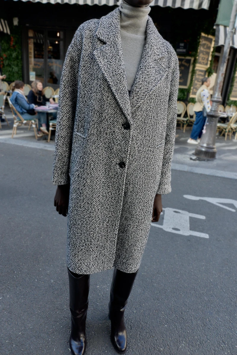 HERRINGBONE COAT