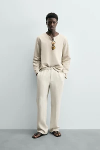 HEMP - COTTON HENLEY SHIRT