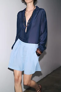 100% LINEN SHORTS ZW COLLECTION