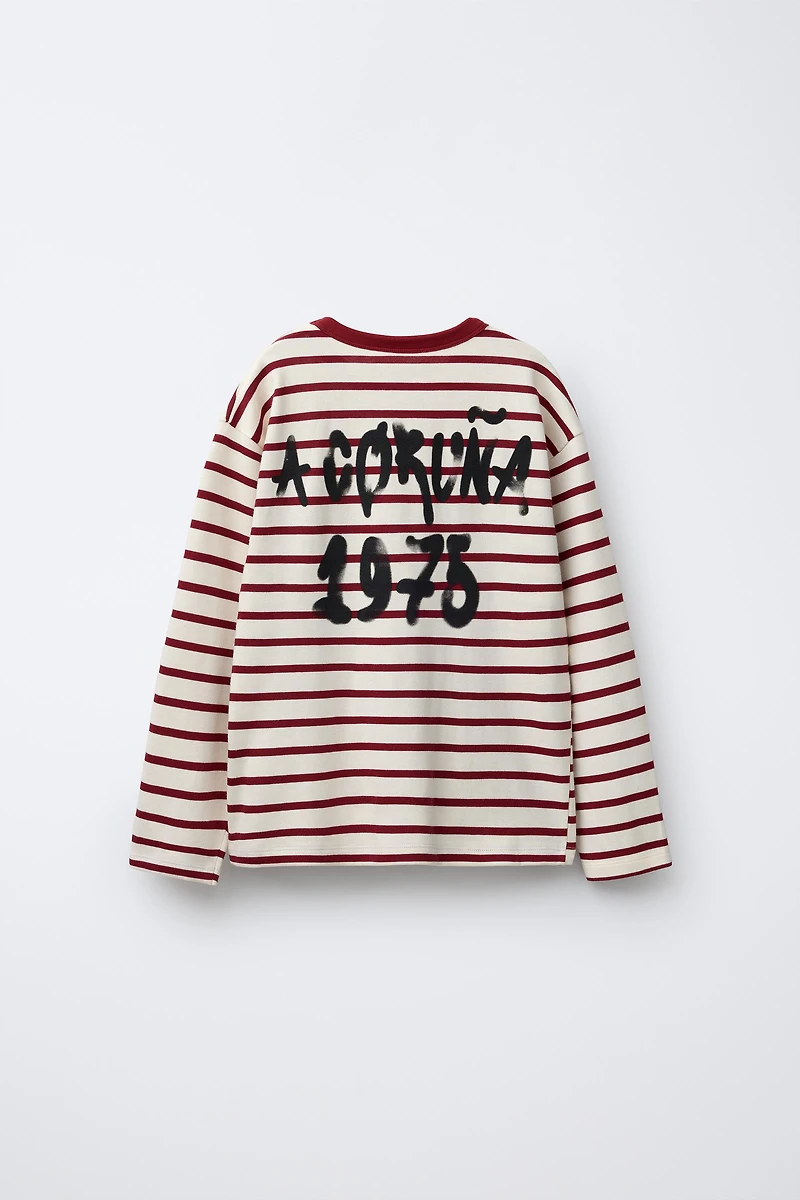 STRIPED A CORUÑA CITY T-SHIRT