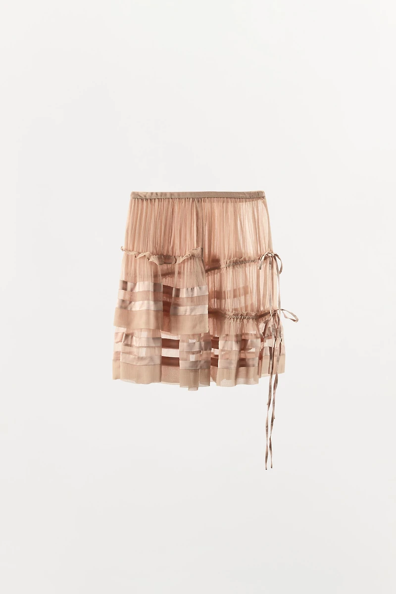 GEORGETTE RUFFLED SKIRT