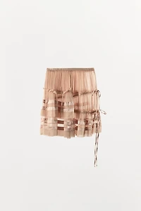 GEORGETTE RUFFLED SKIRT