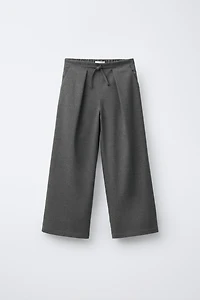 PLEATED SUIT PANTS