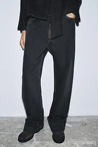 ZW COLLECTION MID-RISE BAGGY JEANS
