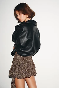 JUPE-CULOTTE PLIS VOLANTS