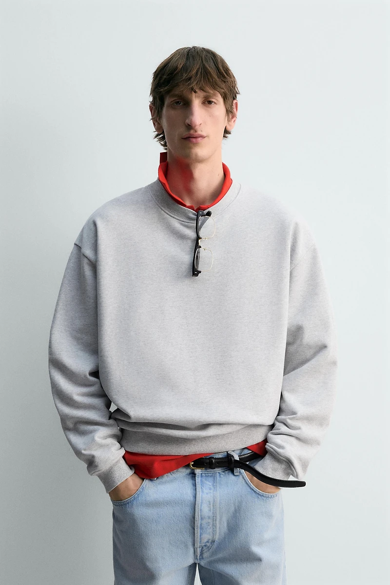 SWEAT COL ROND REGULAR FIT