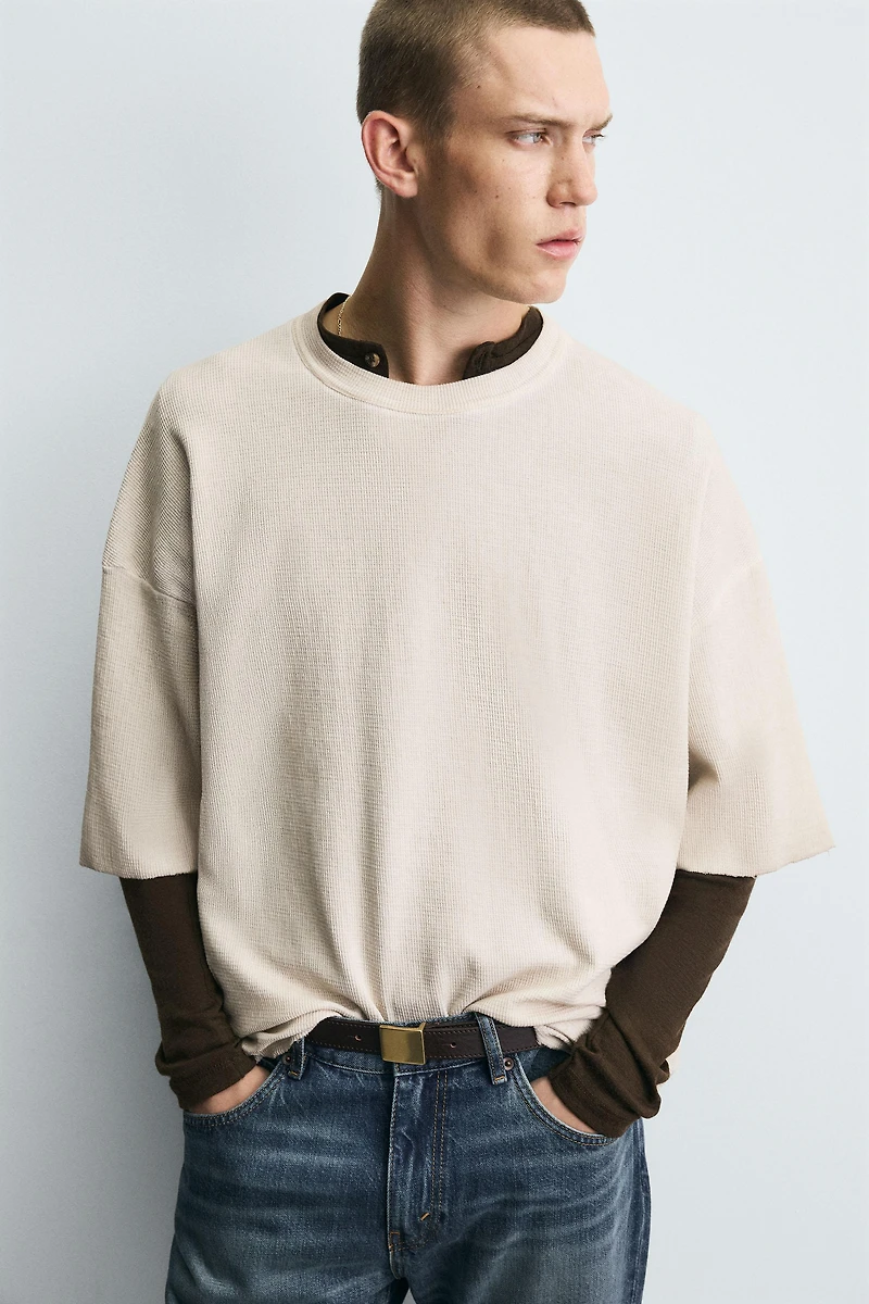 PRINTED KNIT T-SHIRT
