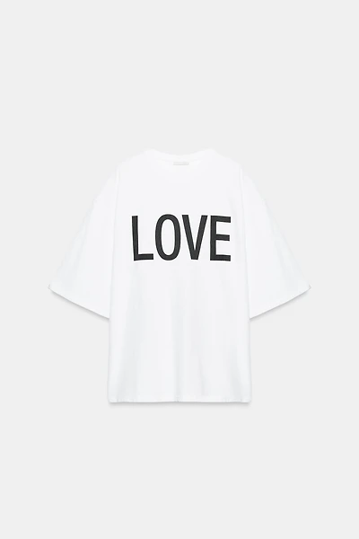 OVERSIZED TEXT T-SHIRT