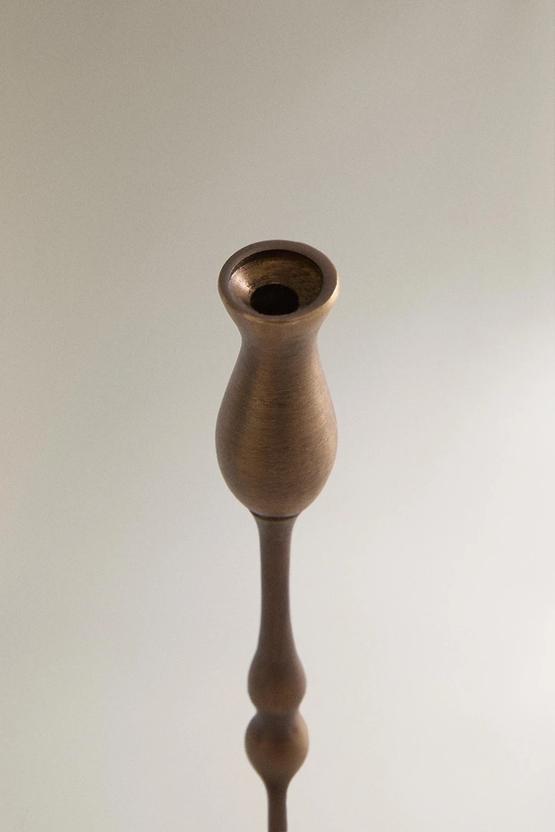 MINI GEOMETRIC BRASS CANDLESTICK