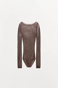 100% VISCOSE KNIT BODYSUIT