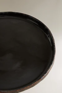 BLACK CERAMIC BATHROOM SOAP DISH