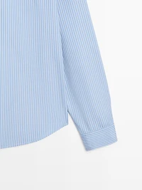 100% cotton poplin regular fit shirt