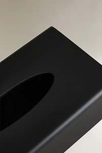 BOÎTE À MOUCHOIRS RÉSINE NOIRE
