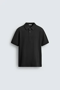 REGULAR FIT TEXTURED POLO