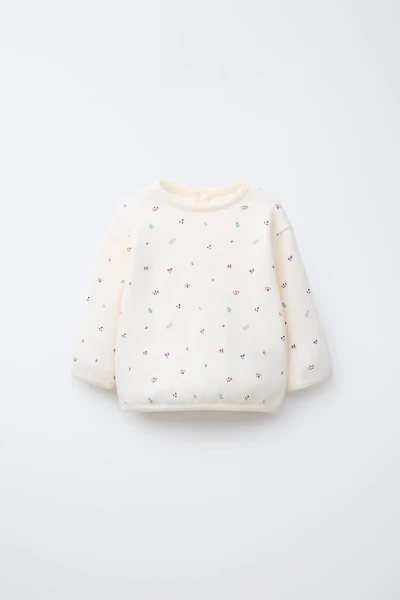 FLORAL SWEATSHIRT
