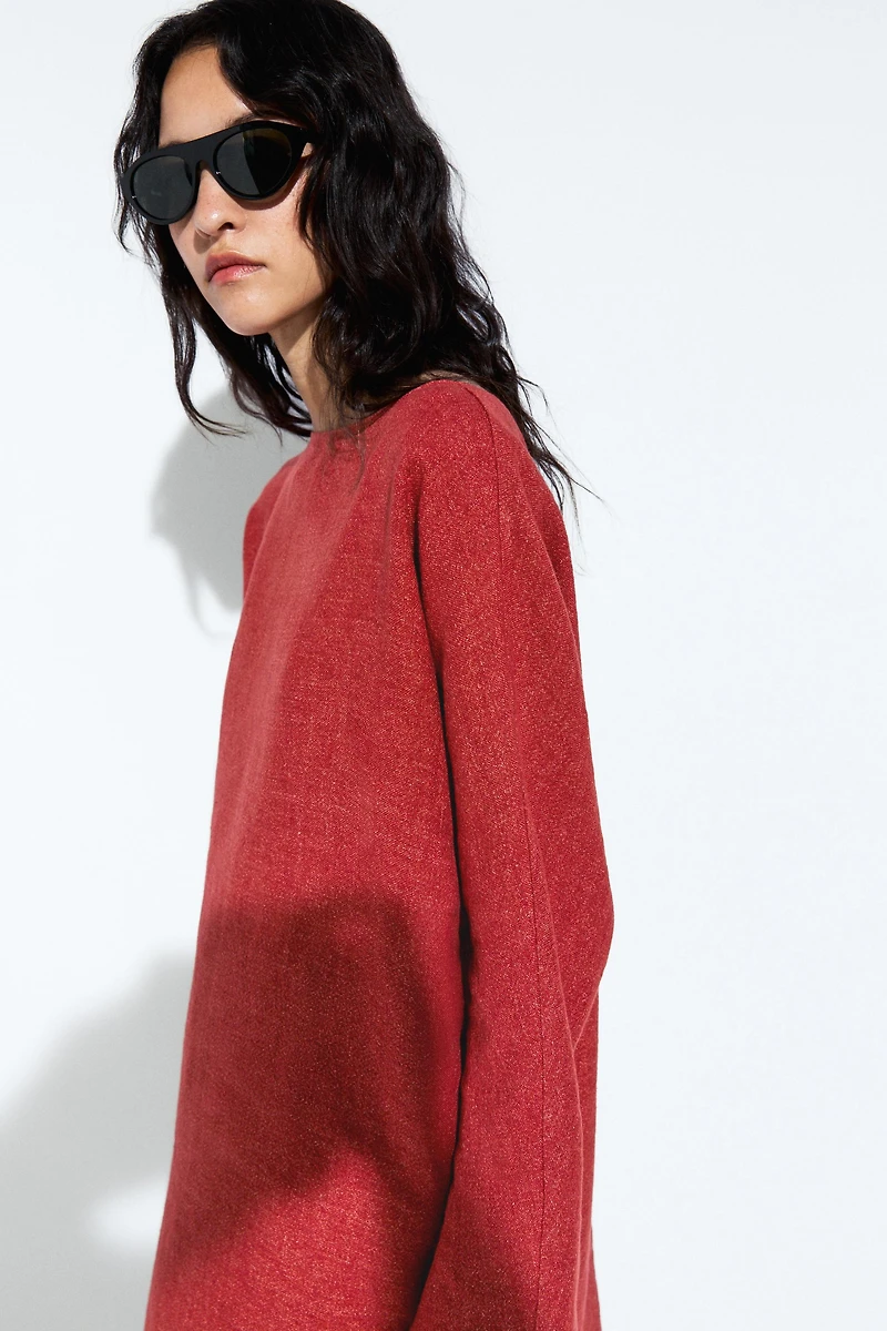 Long sleeve mini dress