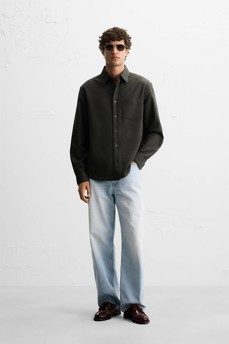 TEXTURED OXFORD SHIRT