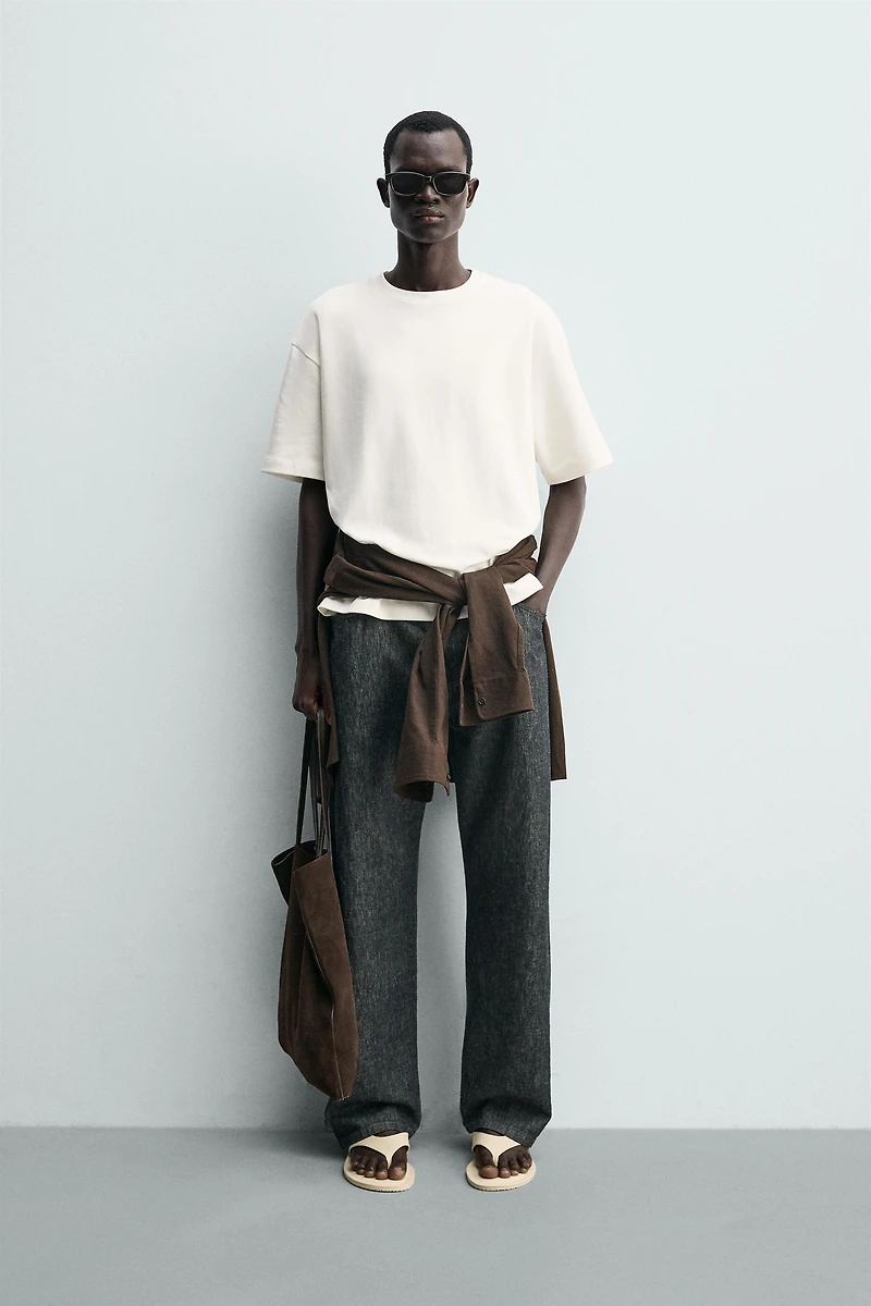 TEXTURED PATCH T-SHIRT