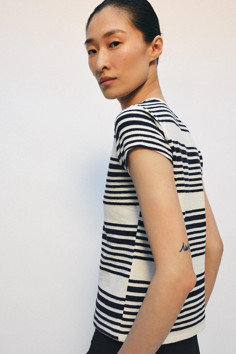 STRIPED HENLEY SHIRT
