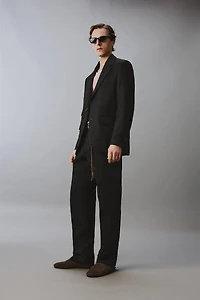 100% LINEN TWILL SUIT PANTS AARON LEVINE X ZARA