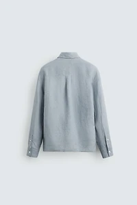 RELAXED FIT 100% LINEN SHIRT