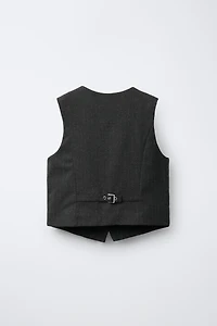 SPARKLY PINSTRIPE VEST