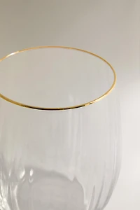 GLASS TUMBLER WITH LINES FOR CHRISTMAS