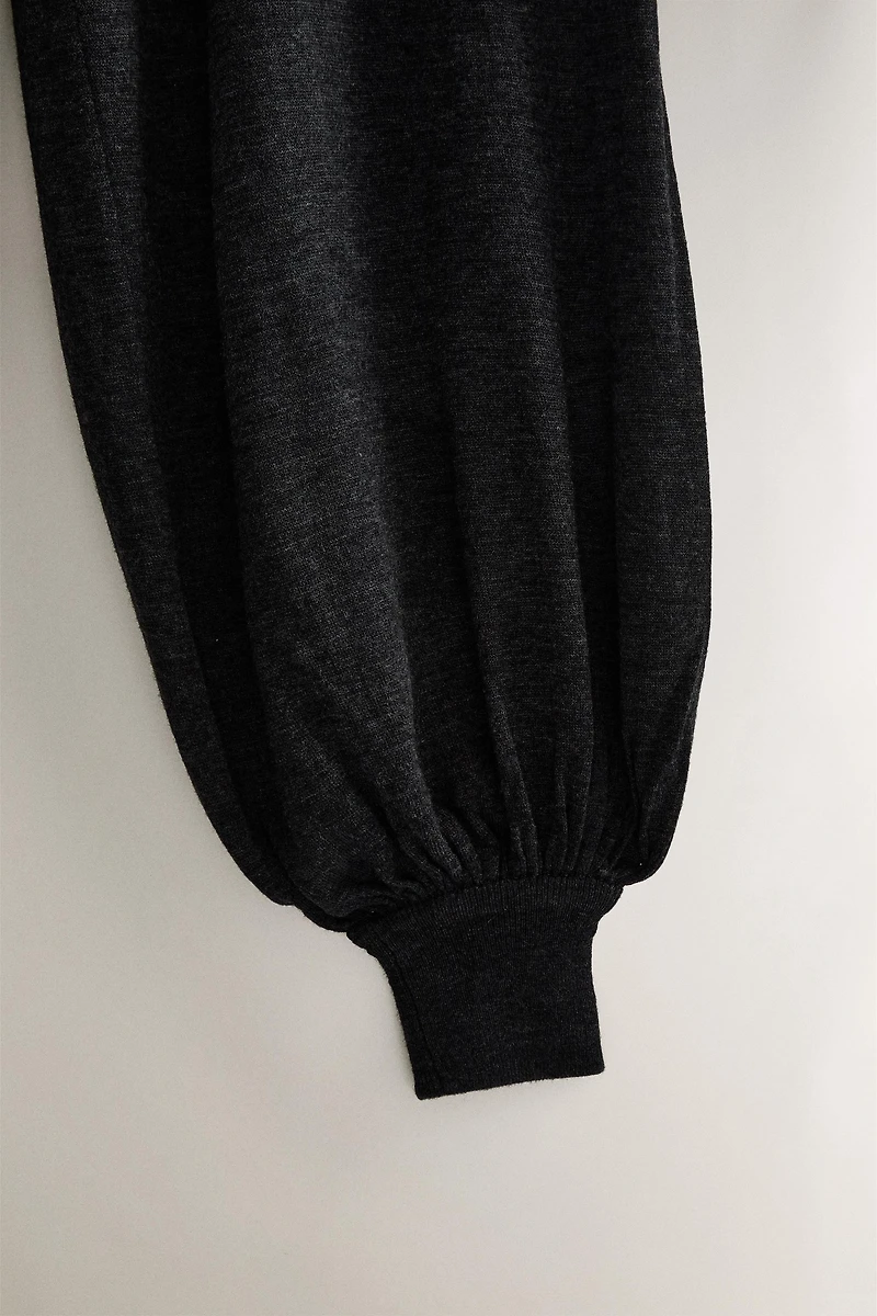 PANTALON BOUFFANT LAINE ET SOIE