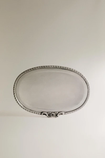 OVAL METAL BATHROOM SOAP DISH