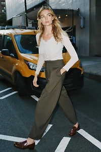PLEATED BALLOON PANTS