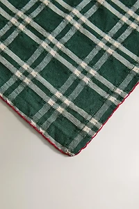 DYED COTTON CHRISTMAS TABLECLOTH