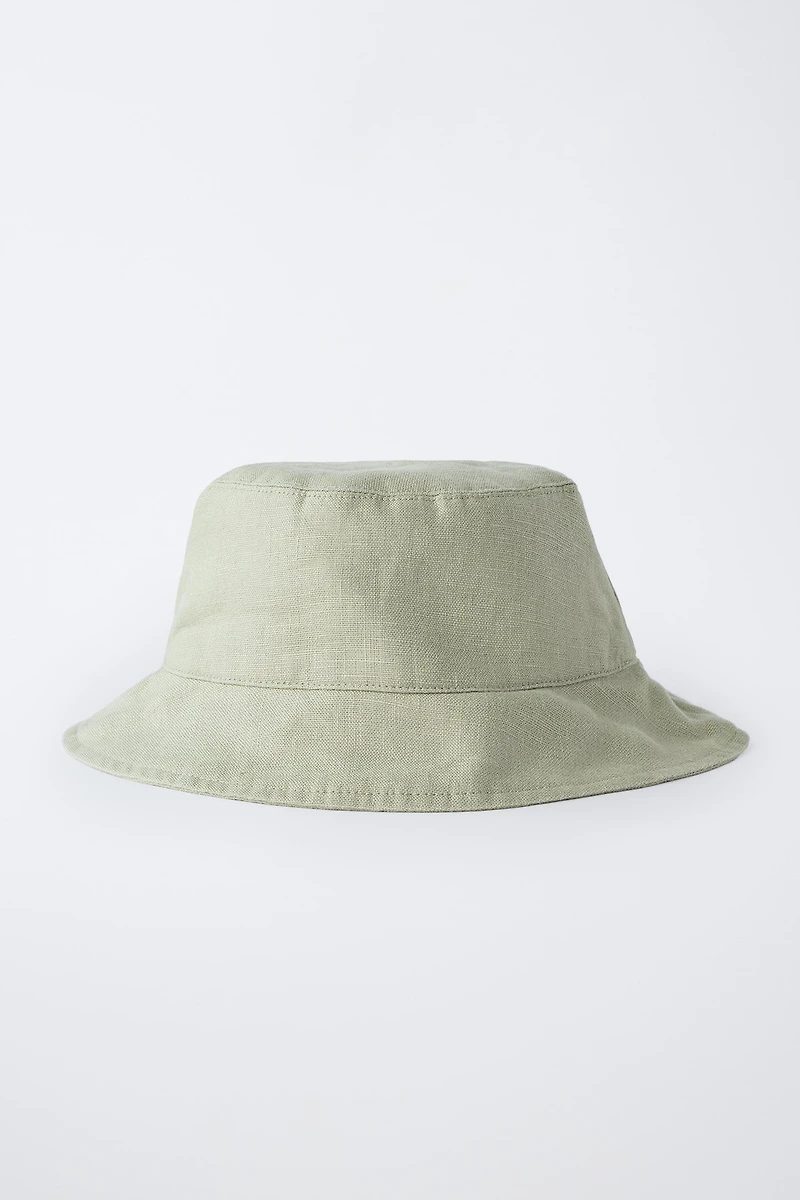 100% LINEN BUCKET HAT