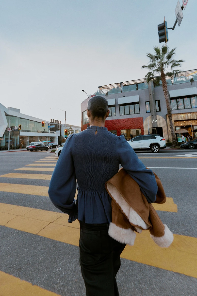 CHEMISE NID D'ABEILLE