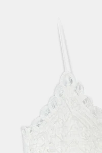 ZW COLLECTION EMBROIDERED PUFFY TOP