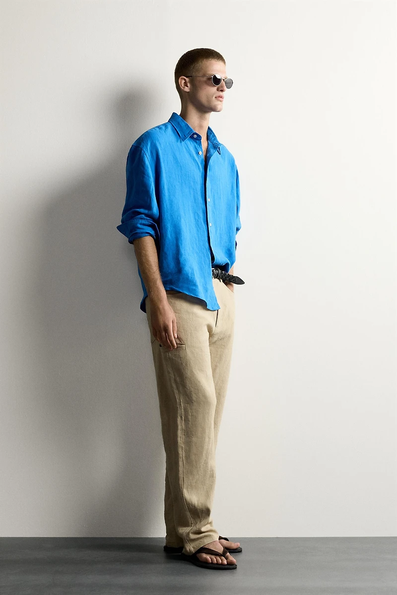 100% LINEN RELAXED FIT SHIRT