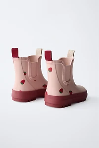 BOTTES DE PLUIE FRAISES