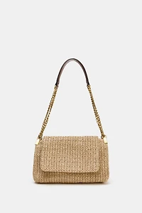METALLIC CHAIN CROSSBODY BAG