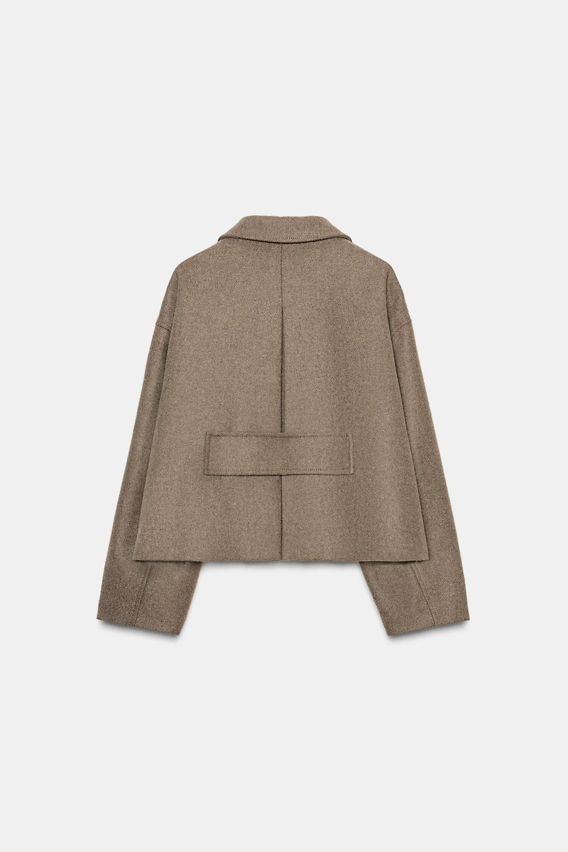 WOOL BLEND SHORT COAT