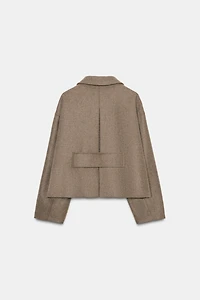 WOOL BLEND SHORT COAT