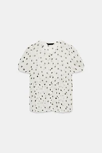 SEMI-SHEER GEORGETTE TOP