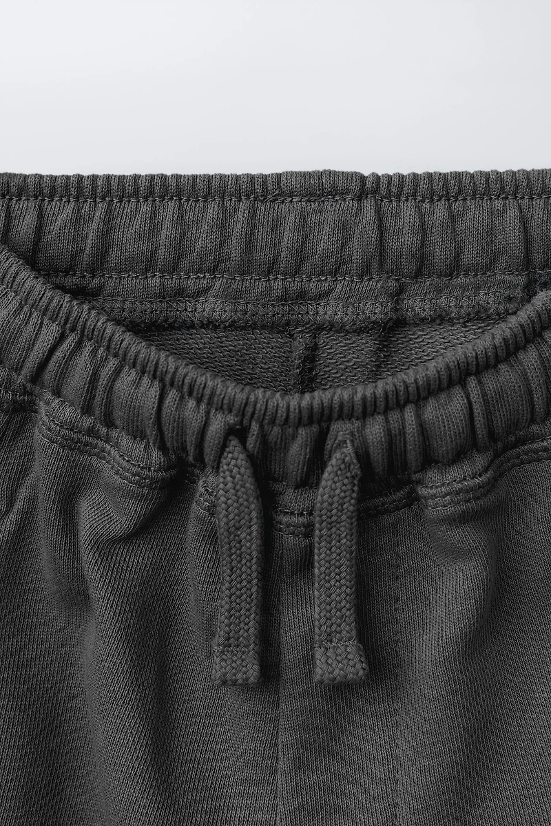 BARREL PLUSH PANTS WITH LABEL