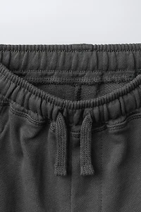 BARREL PLUSH PANTS WITH LABEL