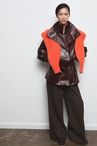 ZW COLLECTION FAUX LEATHER JACKET