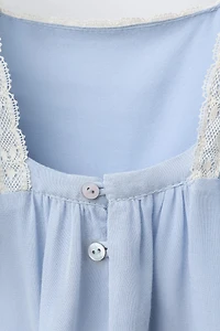 LACE TRIM DRESS