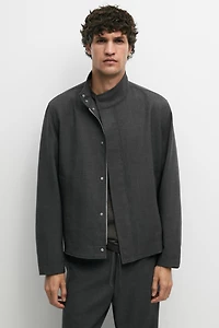 100% wool overshirt