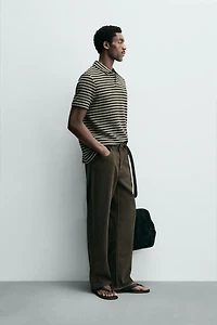 REGULAR FIT TEXTURED POLO
