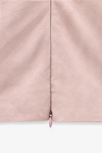 LIMITED EDITION DRAPED SUEDE TOP