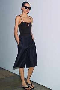 ZW COLLECTION LONG WOOL BLEND SHORTS