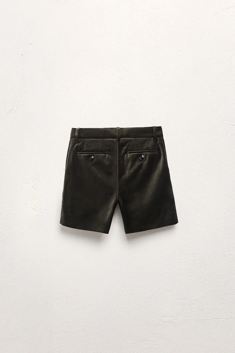6-10 YEARS / LIMITED EDITION VELVET SHORTS